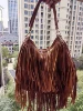 Fashion Casual Shoulder Bag Fringe Tassel Women Bag PU Leather Crossbody Handbags Shopping Purse