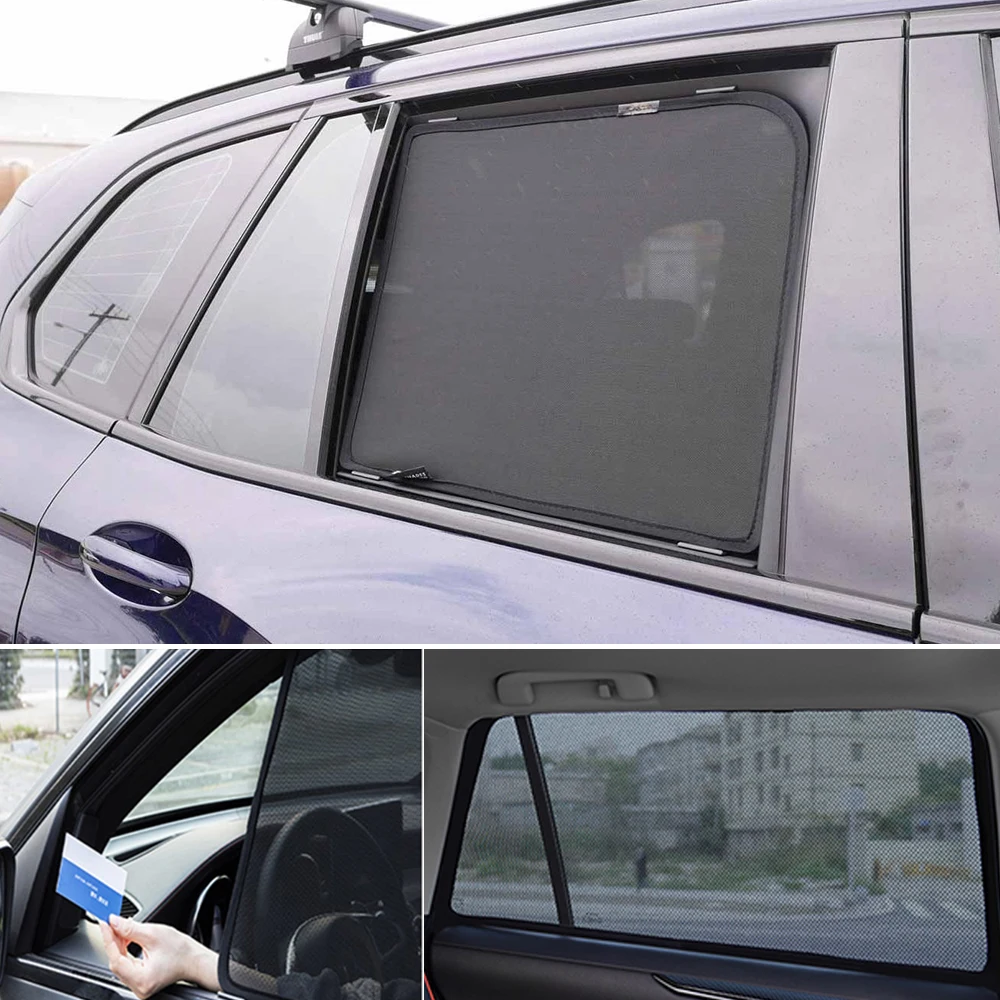 

For CITROEN C4 Hatchback 2004-2010 Magnetic Car Sunshade Shield Front Windshield Curtain Rear Side Baby Window Sun Shade Visor