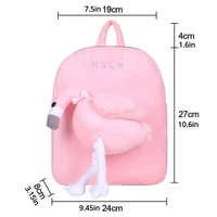 Toddler Backpack Zoo Animals Backpacks Cute Plush Bag Cartoon Preschool Book Bag for Girls Boys with Stuffed Toy 2