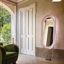  Women Table Mirror Wall Bathroom Art Aesthetic Makeup Mirror Bedroom Luxury Design Modern Dekoracyjne Lustra Household Decor 