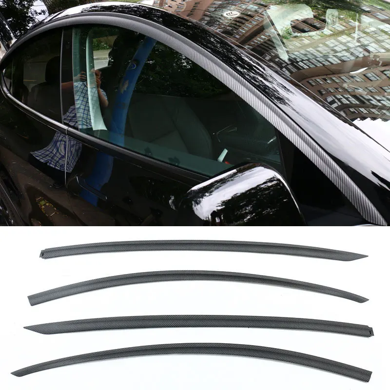 For Tesla Model 3 Y Vent Deflector Ventshade Ventvisor Side Window Deflector Rain Guards Window Visors Rain Guard Car Accessory car window visor car window deflectors