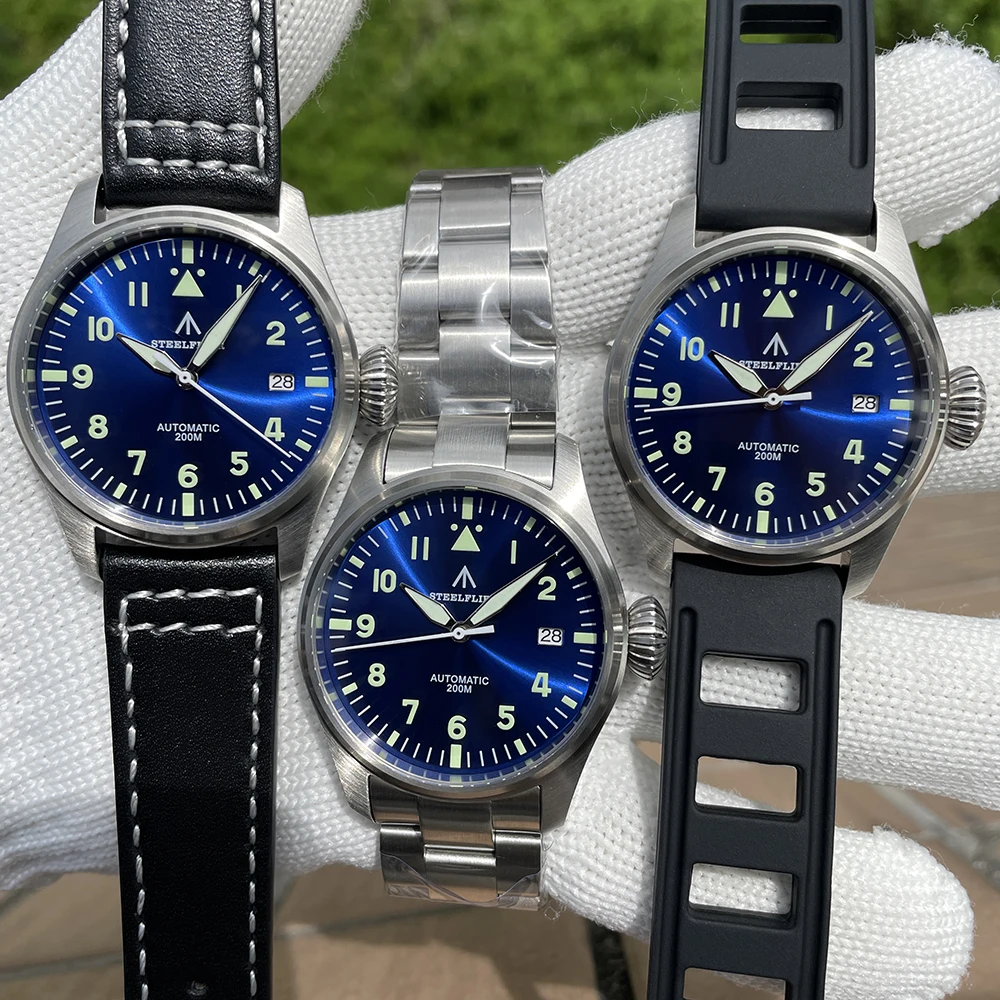 STEELFLIER Official SF750 Watch For Men Luxury Business Leisure Automatic Mechanical Men's Watch Waterproof NH35 316L Stainless