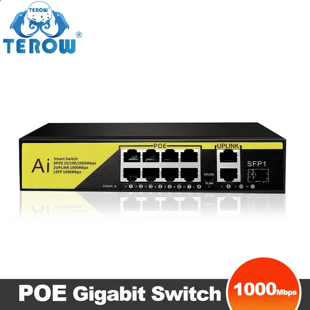 Camera PoE Switch, 9 and 24 port GB PoE Switches - WifiSoft