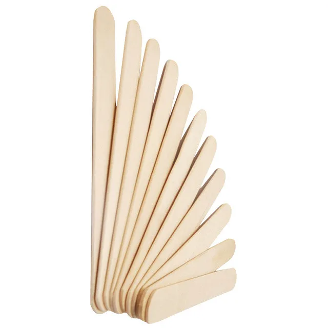 50Pcs Wooden Ice Cream Sticks Wooden Popsicle Sticks Wood Sticks Kids Hand  Crafts Art Cake Tool DIY Craft Sticks