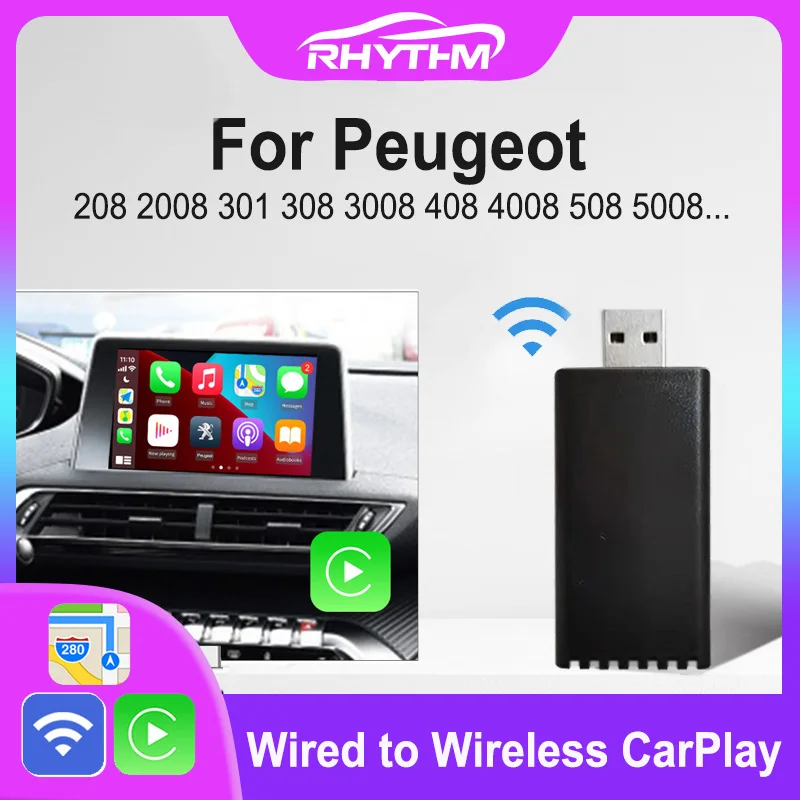 Apple Carplay For Peugeot 208 Smeg3.0 Wireless Android Front And Rear  Camera Interface Airplay Screen Mirroring Receiver - Car Ai Box - AliExpress