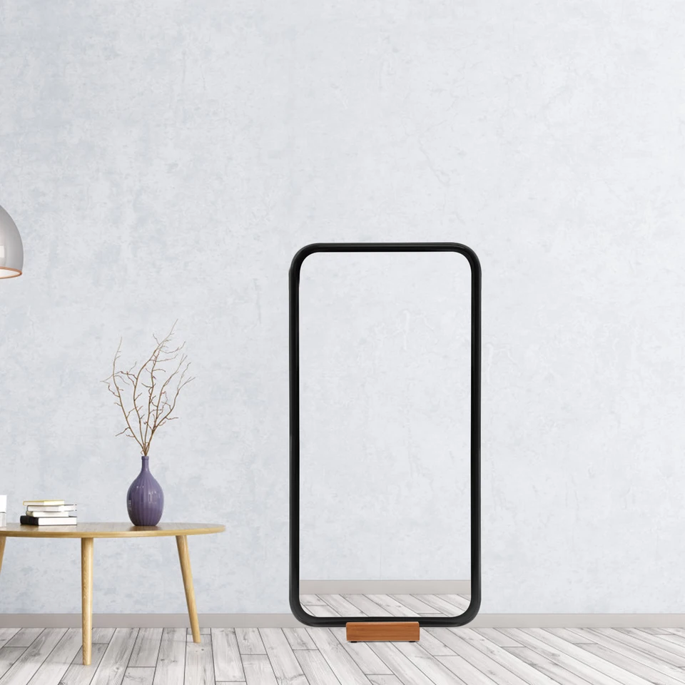 Supporto Per Specchio A Pavimento Housoutil - Legno 25x8cm - Foto 7