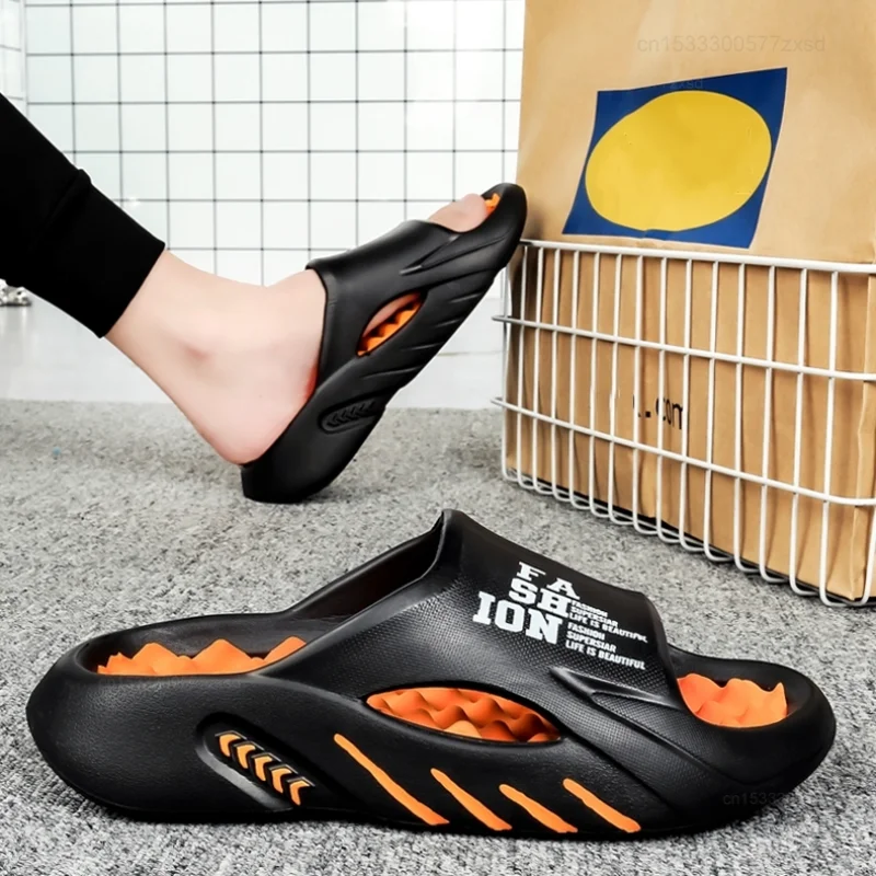 Summer Men Women Slippers Indoor Outdoor Sandals Beach EVA Soft Sole Anti-slip Flip-flops Bathroom Sandals For Xiaomi