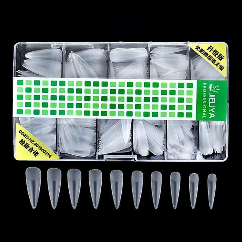 

500Pcs/Box Nail Extension Tips False Full Tips Nails DIY Nail Art Fake Nail Tips Nail Polish Manicure Tool
