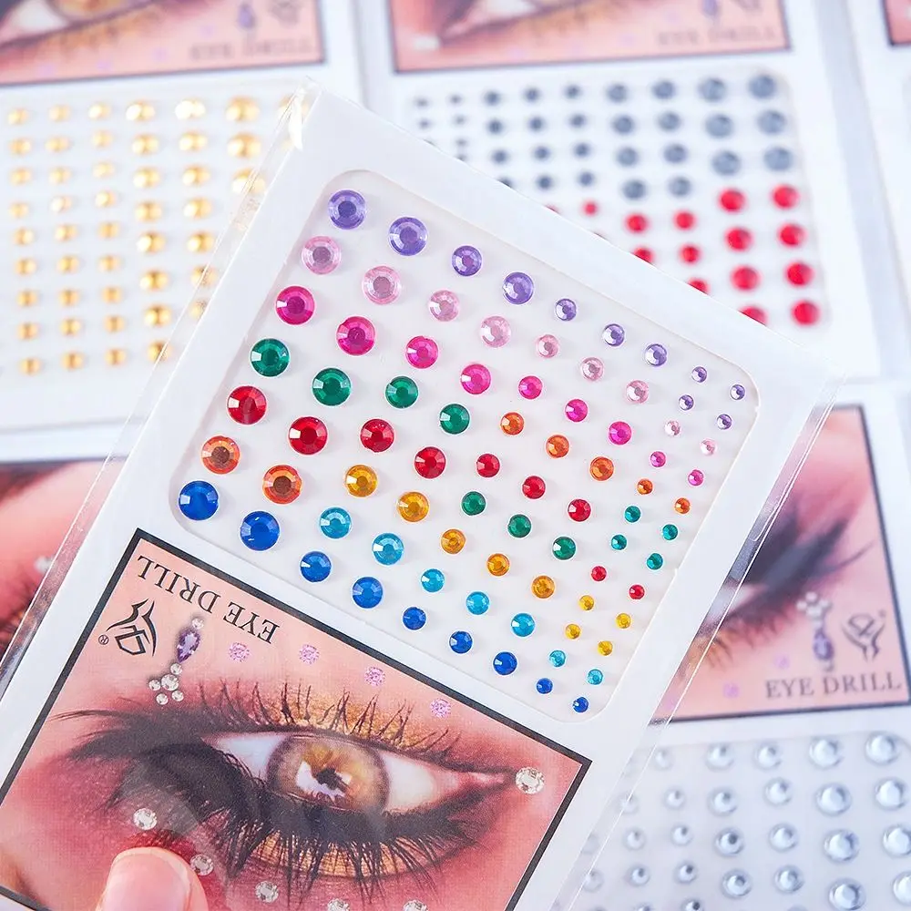 

Art Decoration Face Jewel Pearls Festival Makeup Decor Nail Art Charms Temporary Tattoo Sticker Face Body Colored Rhinestone