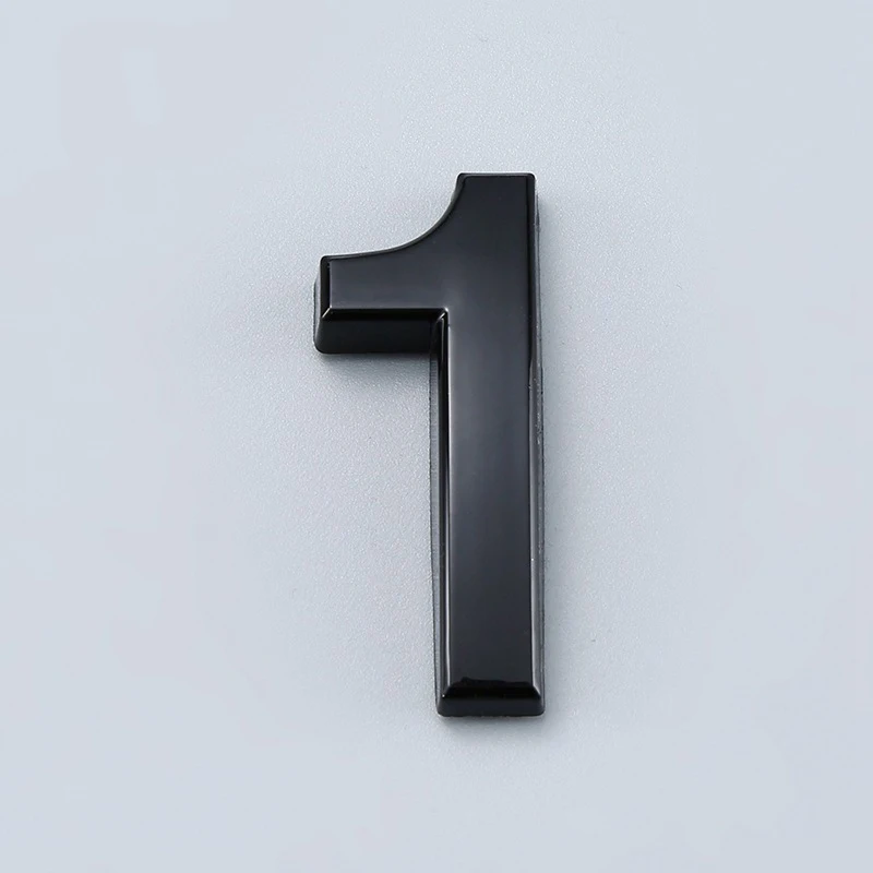 Black Number Stickers House Room Door Self Adhesive Number Plate Sign for Home Apartment Cabinet Mailbox Outdoor Door Numbers 1x house number signs,house numbers,number plate,door signs