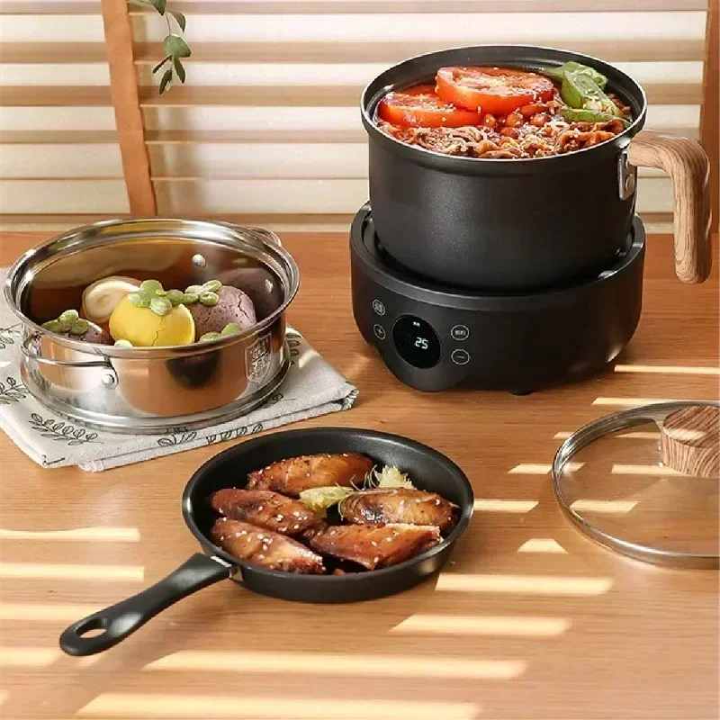 New split student multifunctional small non-stick electric noodle cooker for cooking porridge and noodles 2