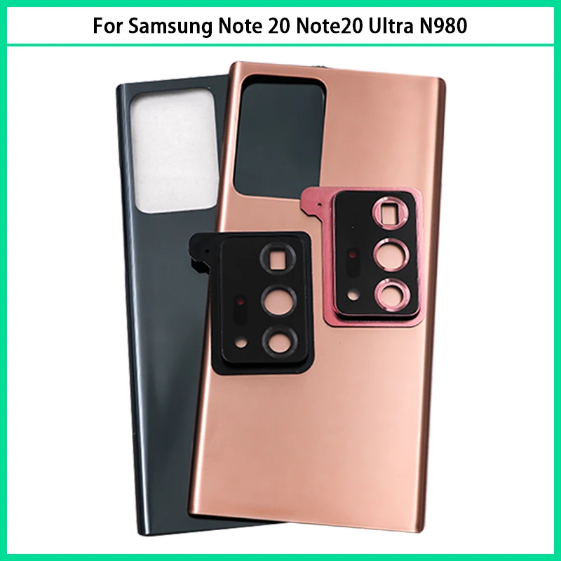 삼성 갤럭시 노트 20 울트라 N980 배터리 후면 커버, 후면 문짝 3D 유리 패널, 노트 20U 하우징 케이스, 카메라 렌즈 교체, 신제품