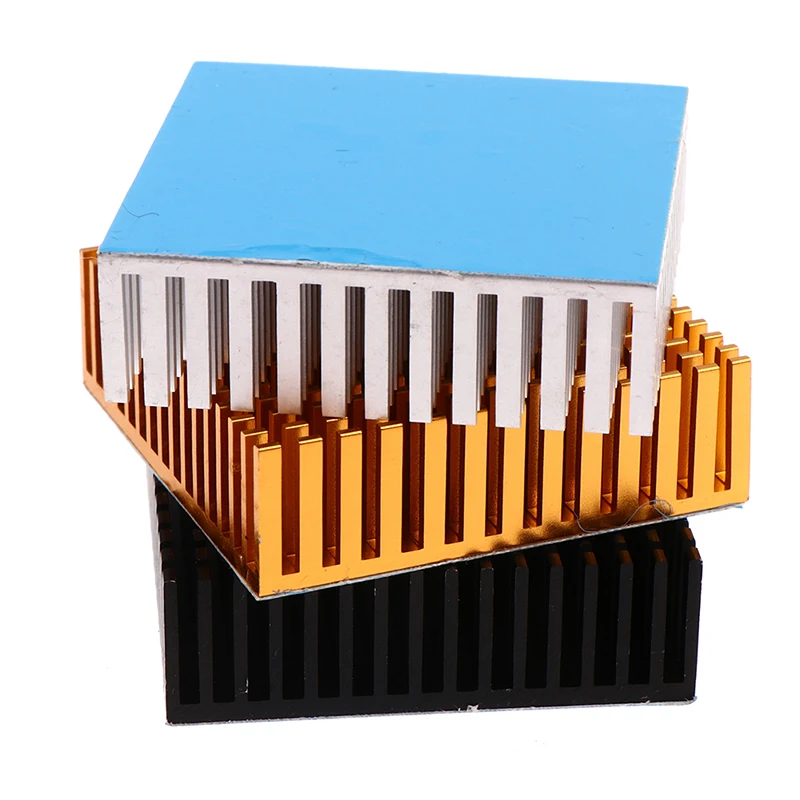 Lot De 8 Dissipateurs Thermiques Aluminium 50x50x17 Mm - Pour Refroidissement Composants électroniques, CPU, MOSFET