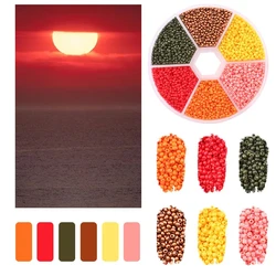 Vibrant Glass Seed Beads Collection for DIY Jewelry and Art Crafts (Red gradient)