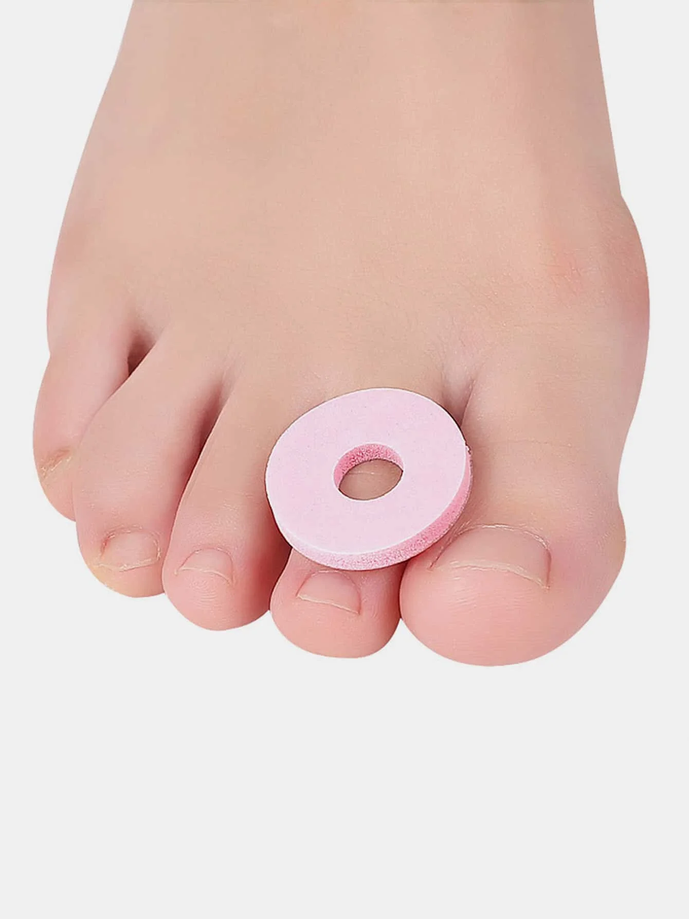 Pink Latex Foot Stickers for Corn Protection and Comfort