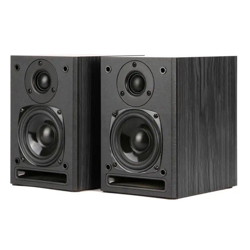 4 Inch Home High Power Bookshelf Speaker 2.0 Passive Desktop Monitor Wall-mounted Surround Sound Hi-fi Fever Hifi Speaker A Pair