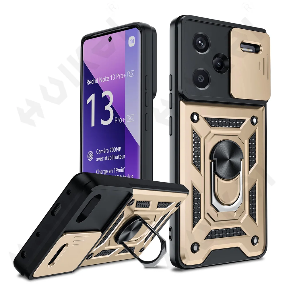 Premium Slide Camera Protector Armor Case with 360-Degree Ring for Ultimate Phone Protection