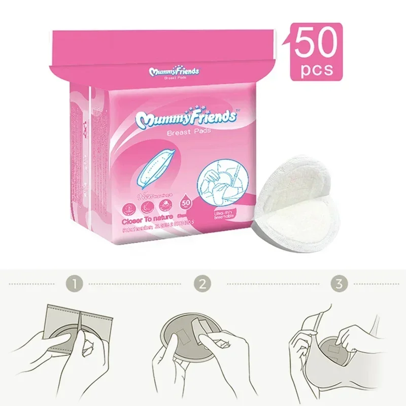 Disposable Nursing Pads for Breastfeeding Super Soft Breastfeeding Milk Pads Ultra Comfortable & Individually Wrapped 6
