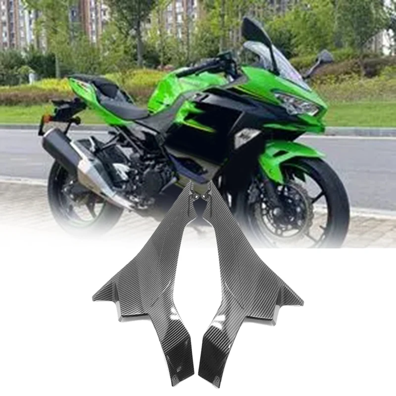 

Обтекатель для бензобака из АБС-углеродного волокна, боковая панель для Kawasaki Ninja EX400 2018-2020, защитный чехол для топливного бака мотоцикла, 1 пара