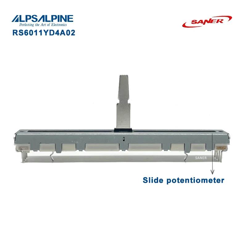 ALPS 50KB RS60Series Slide Potentiometer with Center Detent Single-unit Metal-lever Travel:60mm