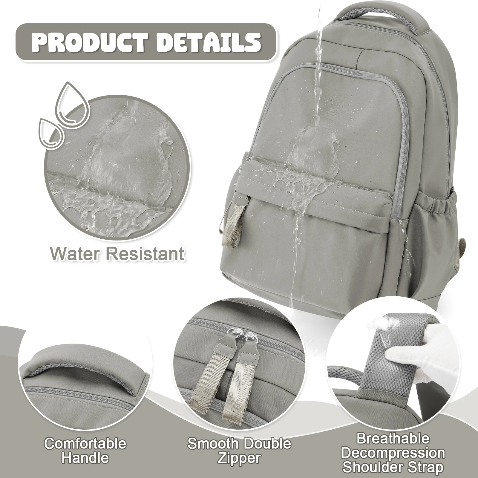 Laptop Backpack for Women, Anti Theft Work Backpack for 14 Inch, School Backpack Nurse Backpack, Bookbag for Teenage Girls Boys