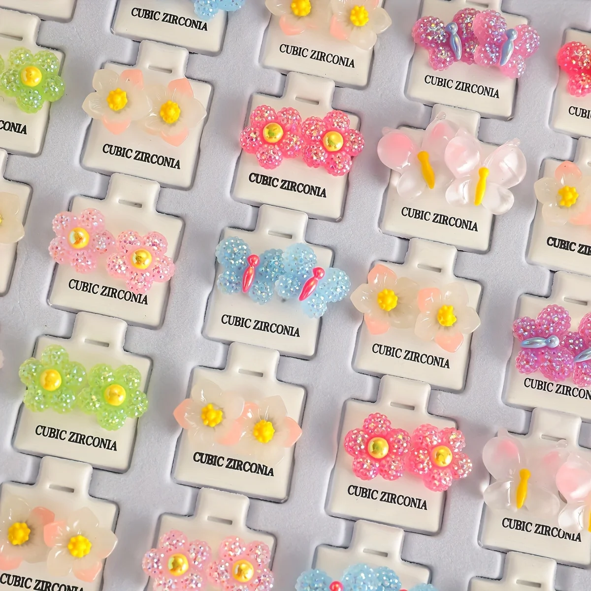 Women's Handmade Flower Earring Set, Bohemian Style, 36 Pairs of Fashionable Butterfly Jewelry, Valentine's Day, New Year's Gift