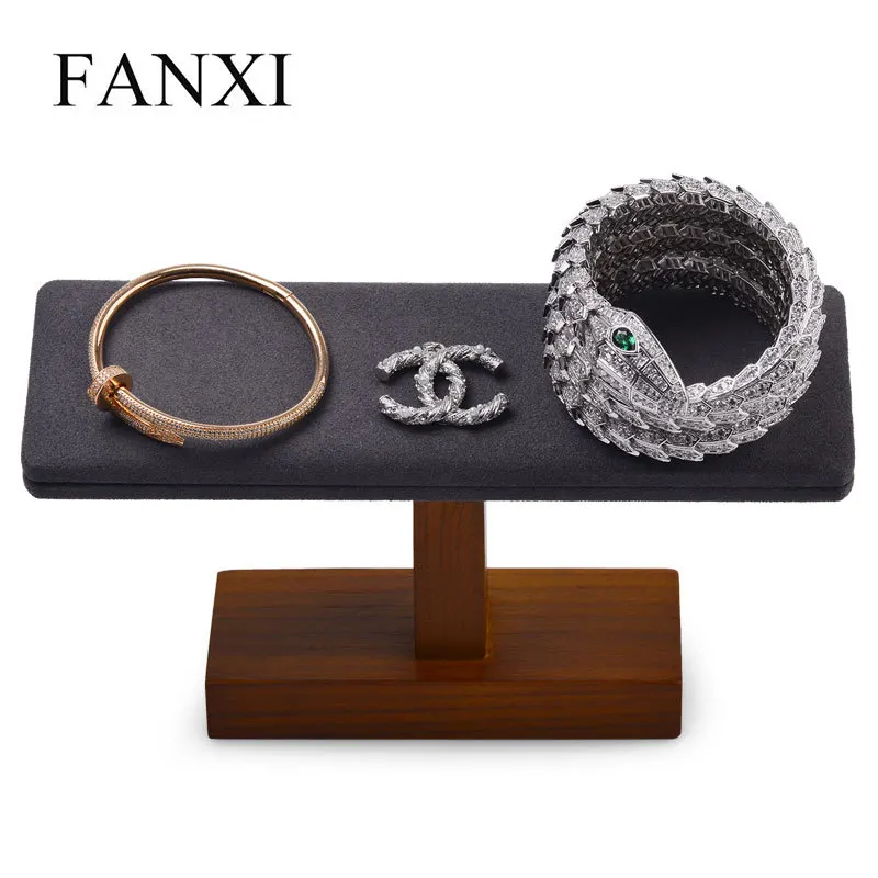 

New jewelry display rack Vintage Solid Wood Bracelet rack inclined Necklace Watch Jewelry Display Rack