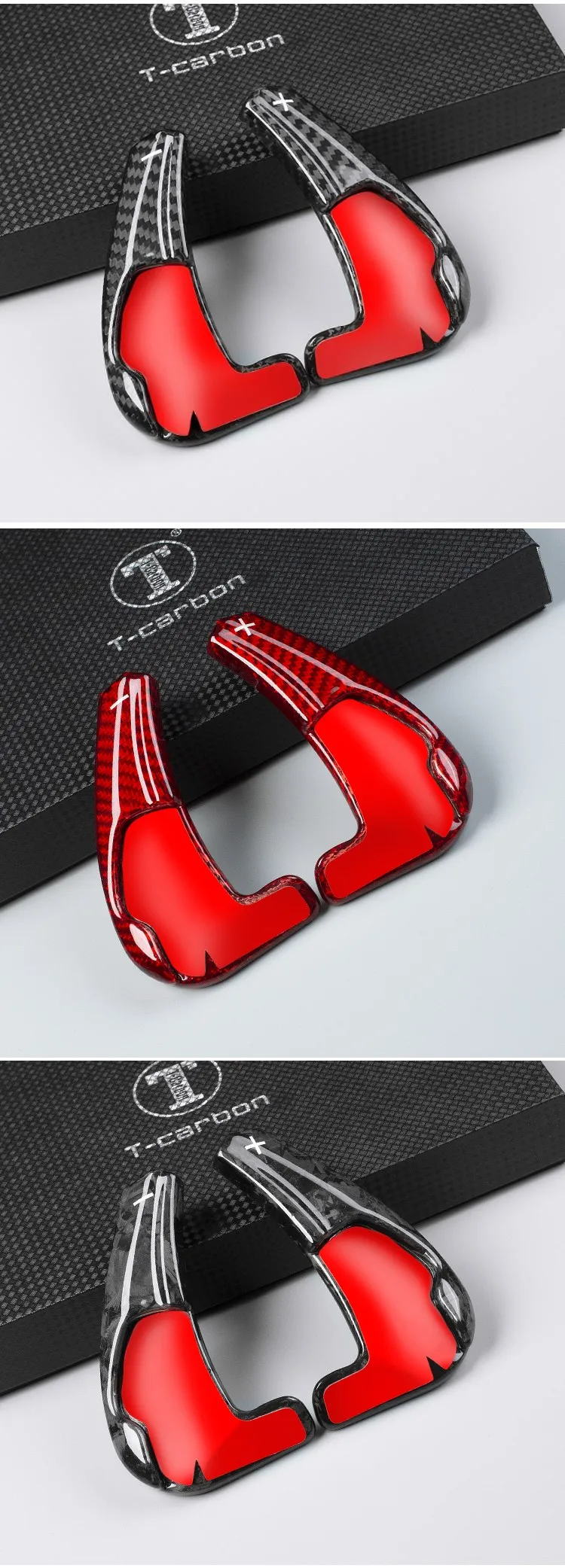 Carbon Fiber Car Steering Wheel Extension Paddle Shifter Fit For New Jeep Dodge Hellcat T-carbon Car Accessories