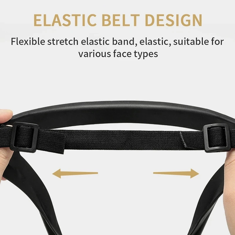Transparent Full Faceshield Reusable Dustproof Anti-fog Mask HD Safety Glasses Kitchen Protection Anti-splash Mask With Filters 3