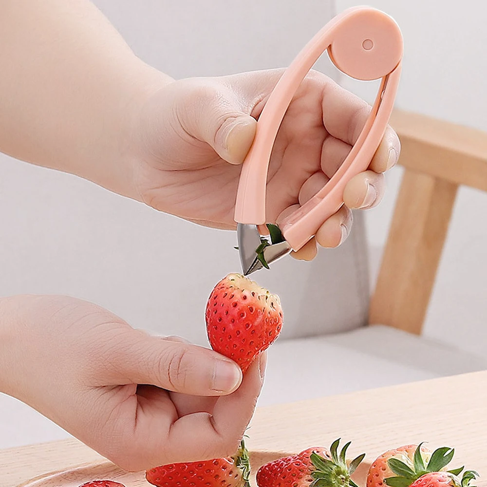 1pc Fruit Core Digger Berry Tomato Peeler Stainless Steel Berry Peeler  Separator Strawberry Corer, Discounts For Everyone