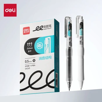 Deli 4/8pcs 0.5mm Black Ink Quick-drying Gel Pen School Supplies Office Supplies Signing Pen Stationery Gift