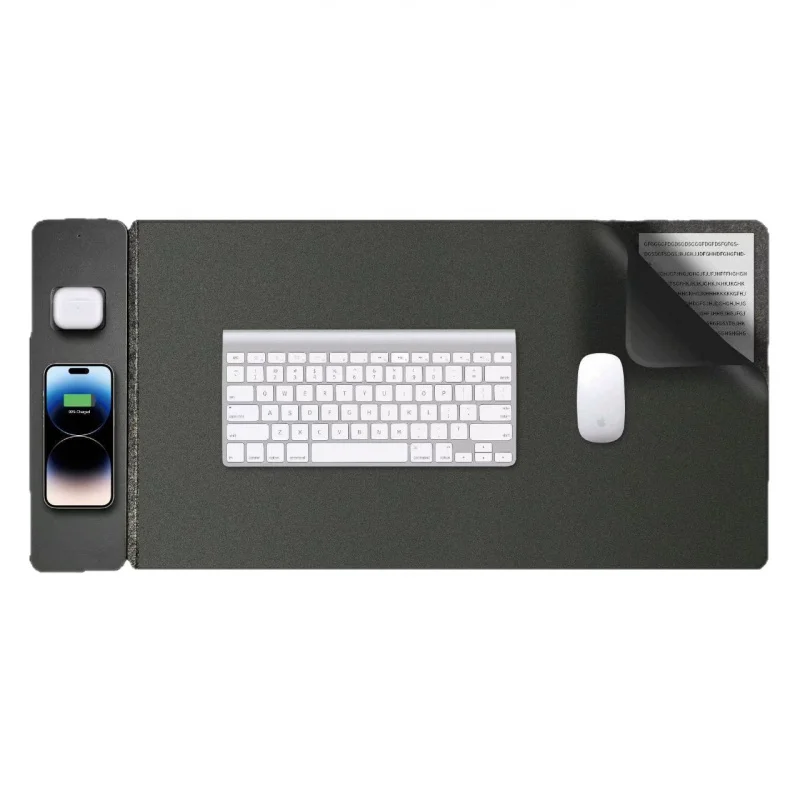 15W Fast Charging Simple Atmospheric Magnetic Separation Two-in-One Mobile Phone Wireless Charging Mouse Pad