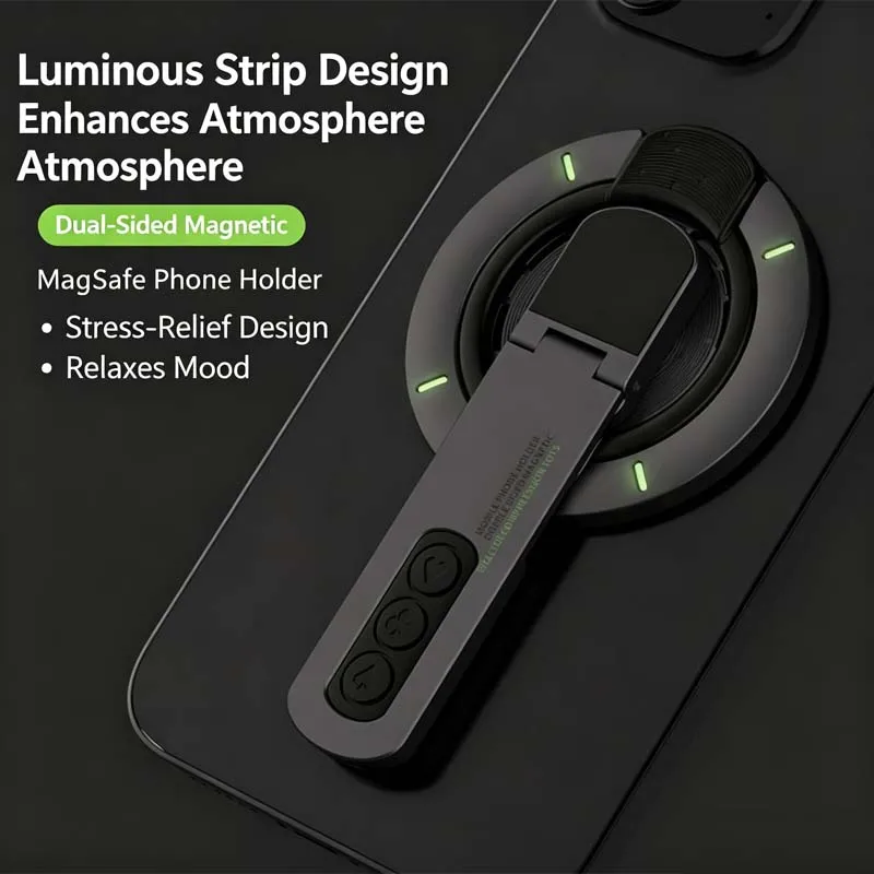 Magnetic Rotating Portable Phone Grip with MagSafe Compatibility