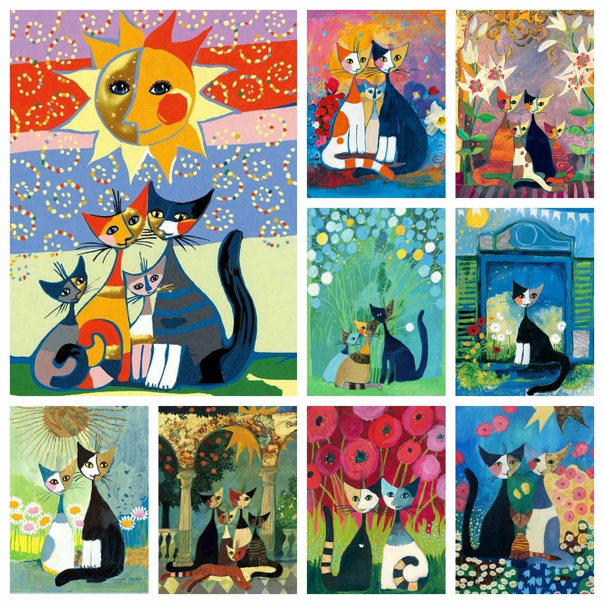 DIY Rosina Wachtmeister Artwork Diamond Painting Abstract Cartoon