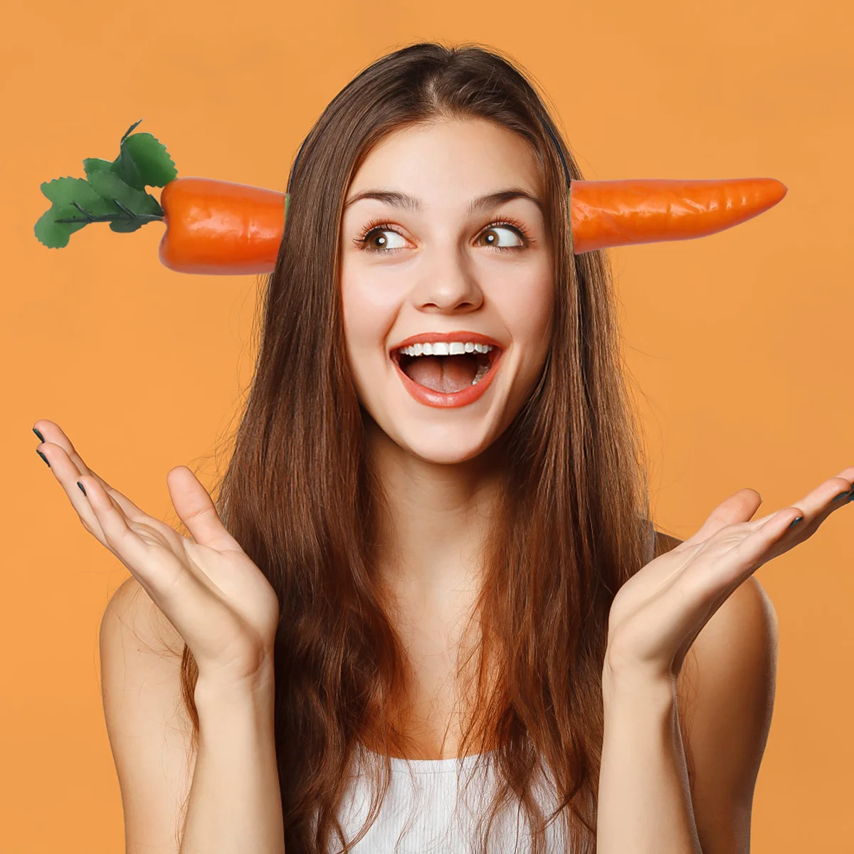 

Party Headband Photo Props Carrot Hair Realistic Hair Accessories Through Toys