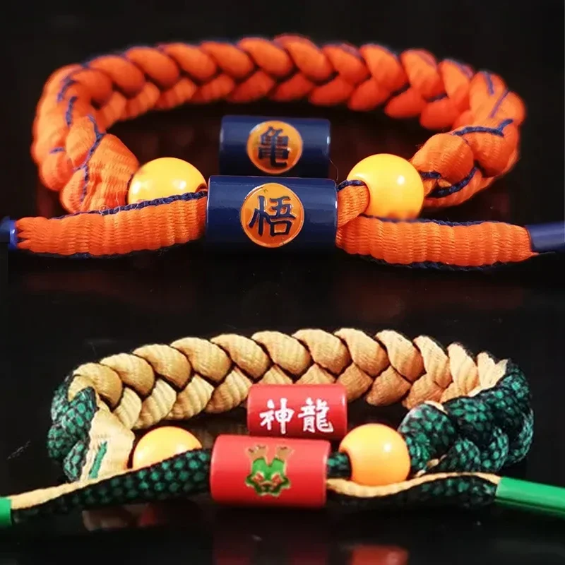 

Z-DRAGON BALL Hand-woven Action Figures Goku Sun Vegeta Saiyan Shenron Rope Bracelet Kids Birthday Christmas Gift Accessories