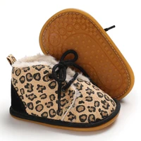 Leopard Theme Baby Shoes Boy Newborn Infant Toddler Casual Cotton Sole Anti-slip Breathable First Walkers Crawl Moccasins Shoes 3