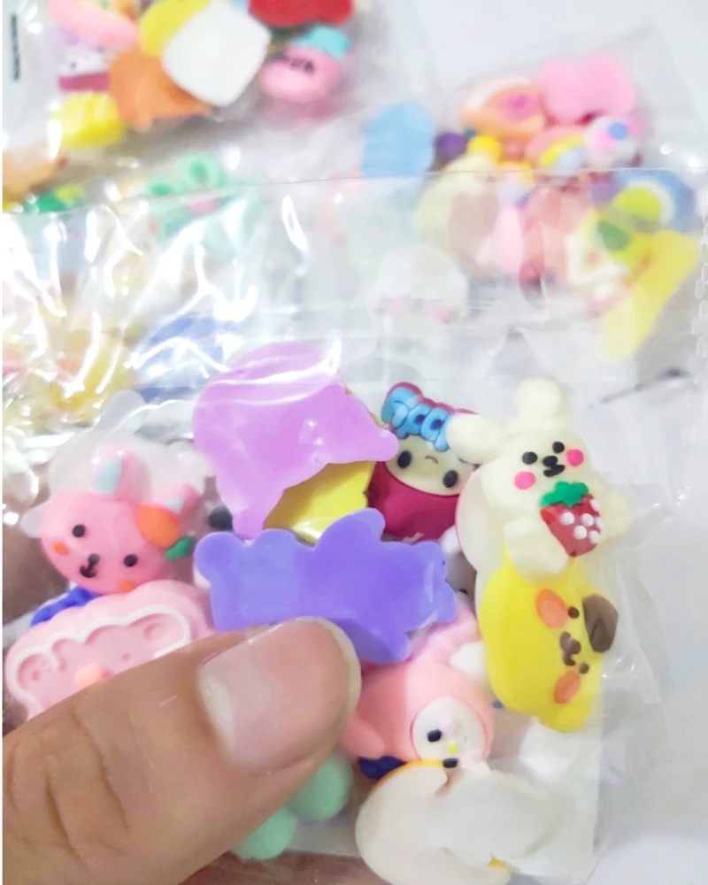 3D Stickers 80pcs Cartoon Animal Fruit 3D Stickers Kawaii DIY Stickers Refrigerator Water Cup File Box Sticker