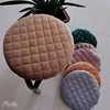 Solid Color Plush Round Chair Cover Home Dormitories Anti-skid Stool Mat All-season Universal Thicken Comfortable Stool Cushion 3
