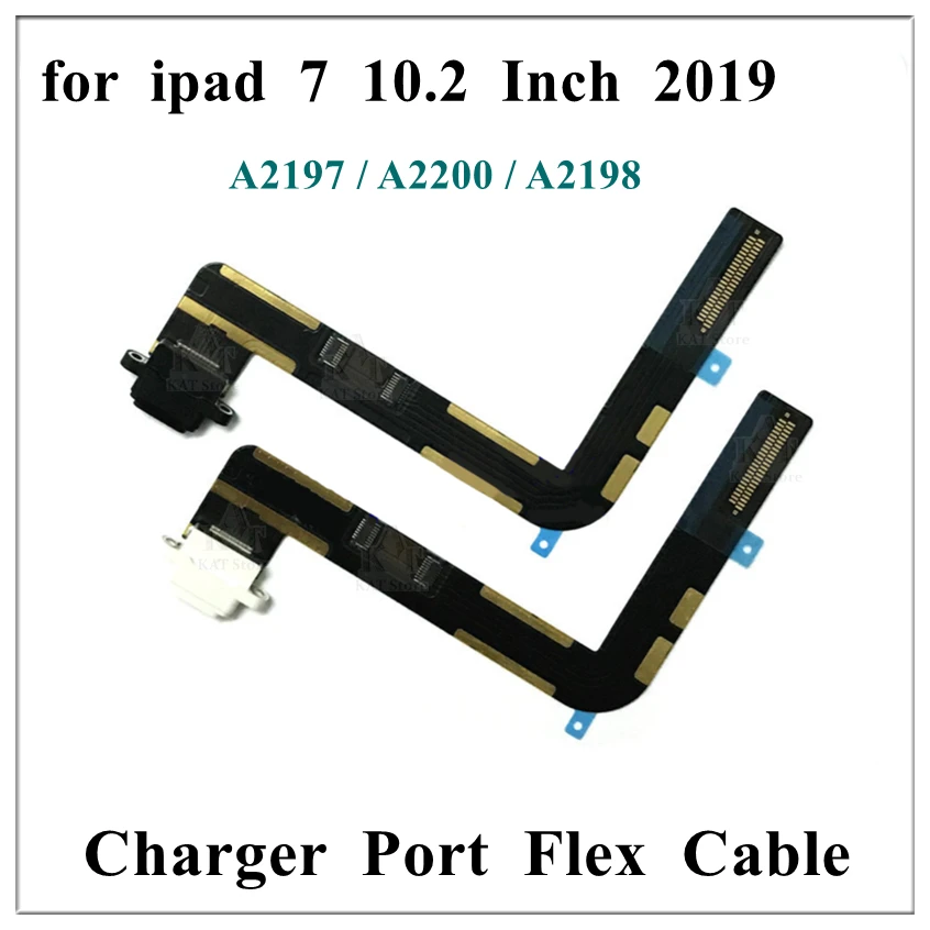 

10Pcs Charging Port Flex Cable For iPad 7 Th 2019 10.2 Inch A2197 A2200 A2198 USB Charger Connector Plug Socket Dock