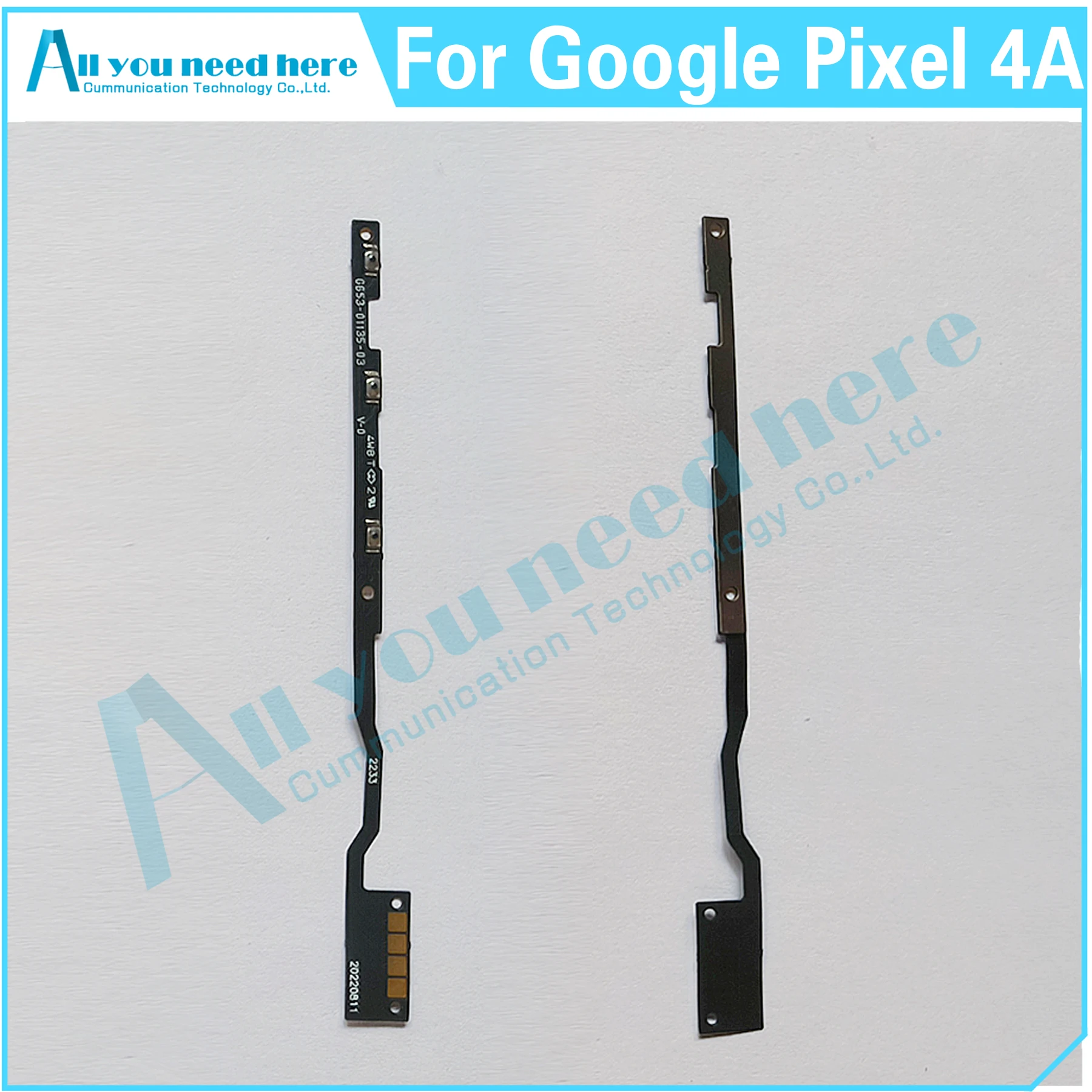 

For Google Pixel 4A G025J GA02099 Volume Side Power Button Switch Key Cable Flex ON OFF Cable Replacement