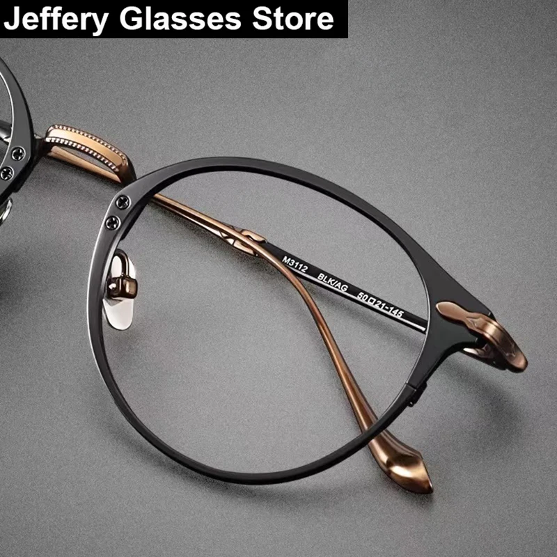 Japanese Handmade Pure Titanium Glasses Frame Men Women Fashion