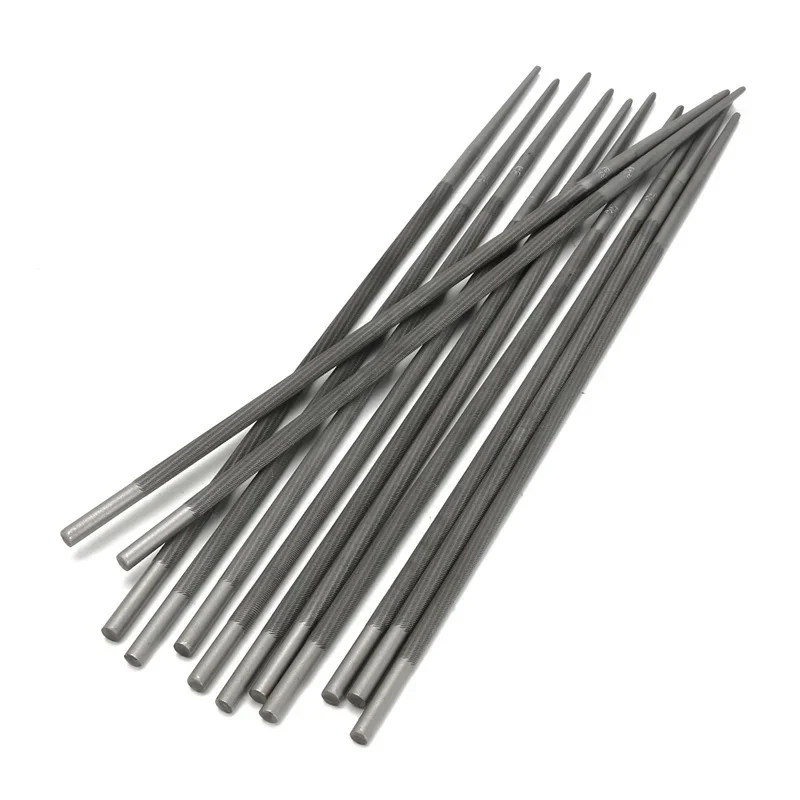 Description Picture 5 of item12 Pieces Chainsaw Round Files 4.8mm for Sharpening Chain Saw Sharpener Usually