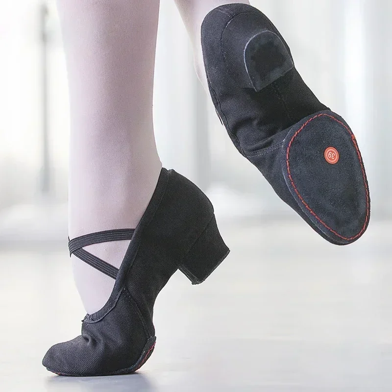 Leather Dance Shoes For Women Children Soft Split Soles Girls Ballet Jazz Dance Shoes Belly Yoga Latin Dance Shoes 31-42 4