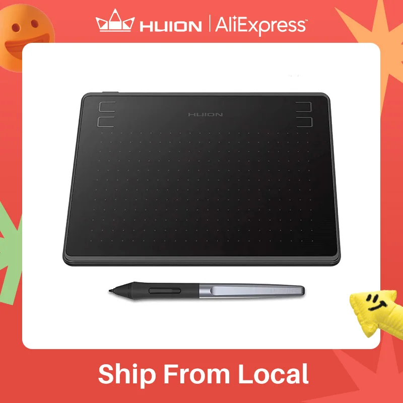 HUION HS64 6×4 Inches Graphic Drawing Tablets Phone Tablet Painting Tools with Battery-Free Stylus for Android Windows and macOS