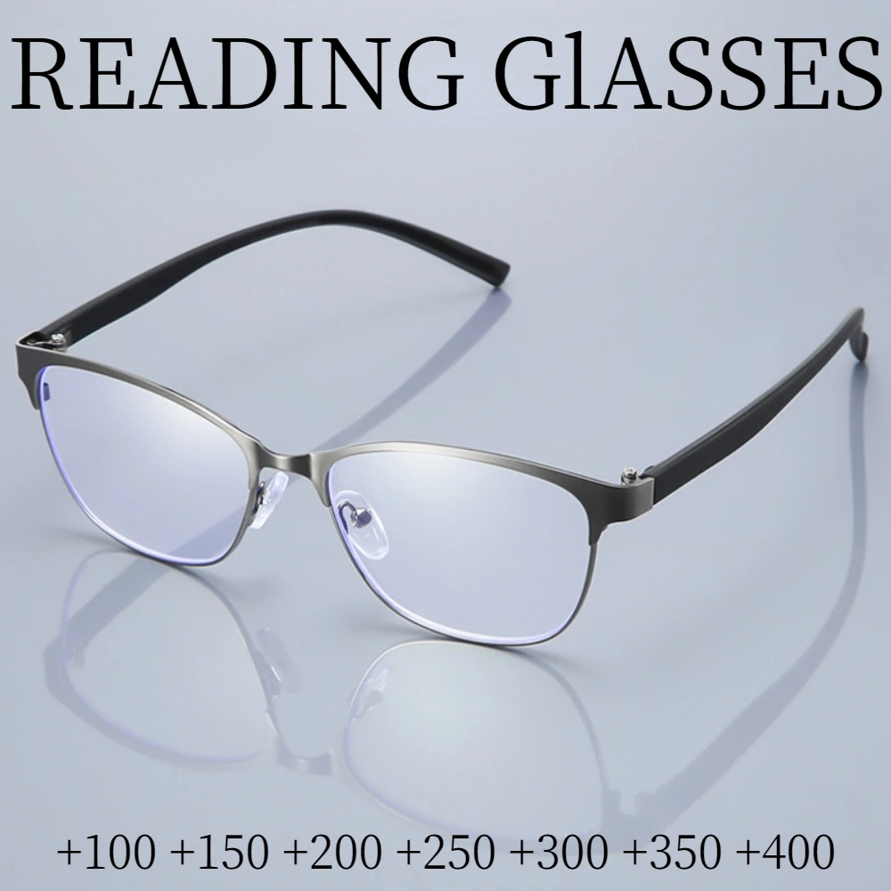 

FG + 100 ~ 400 классические ретро-очки для чтения с защитой от голубого света для мужчин и женщин