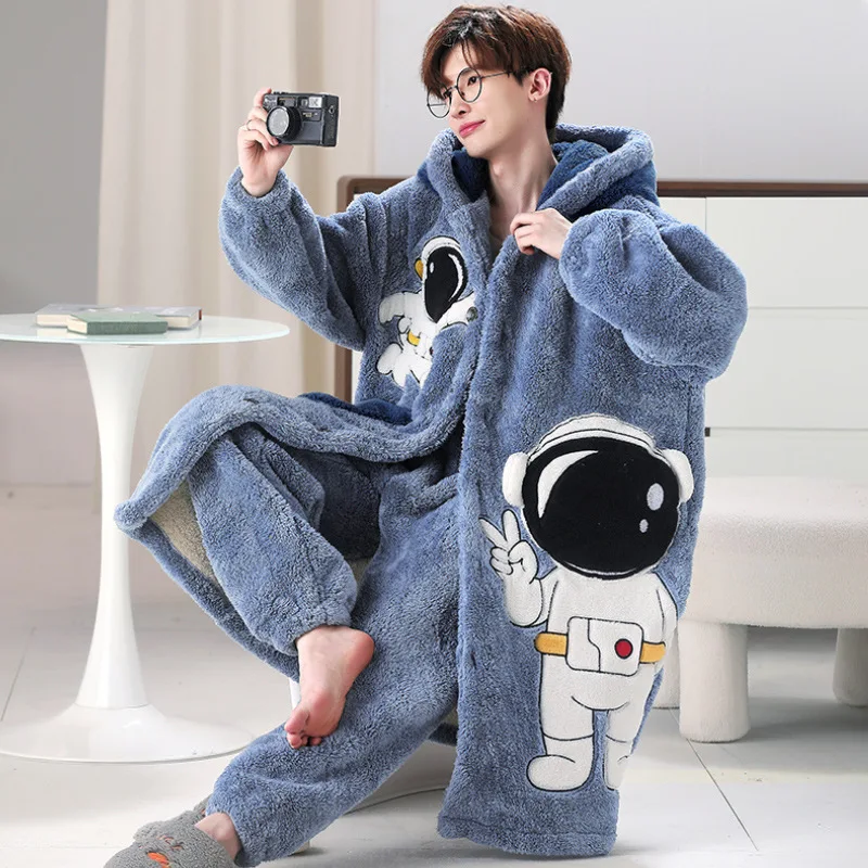 Pijama Calentito Hombre Para Hombre Conjunto Piezas (algodón