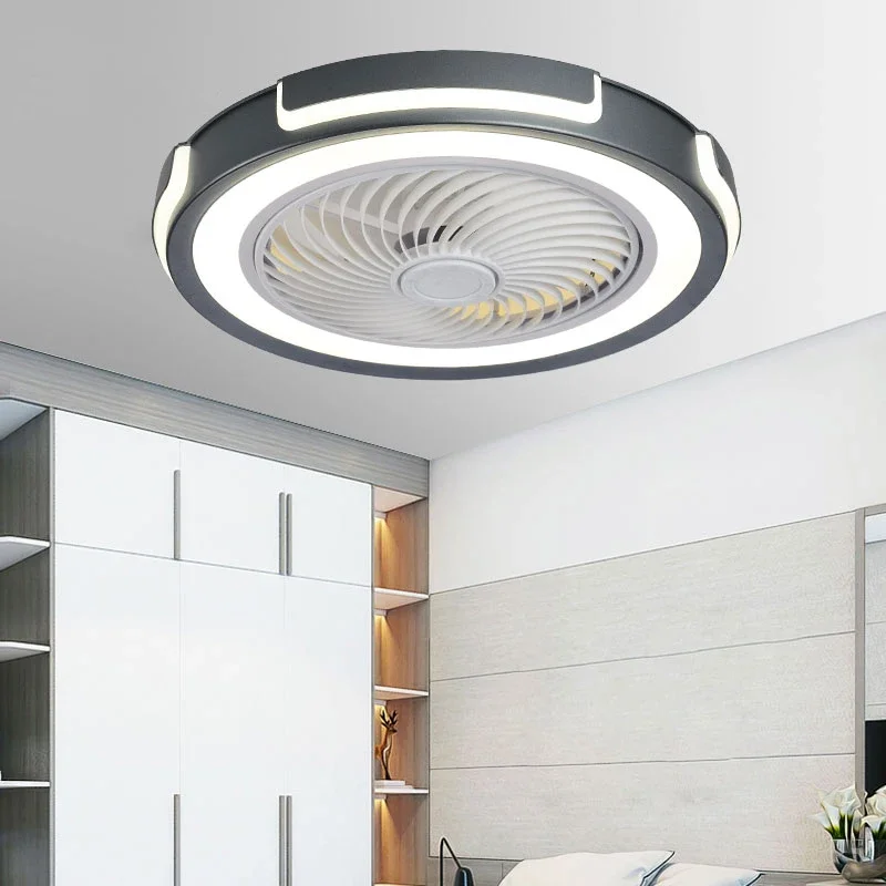

Novelty Invisible LED Fan Lamp Ceiling light for Bedroom drawing room surface mounted ceiling LED Fan Light for Dining Room Home