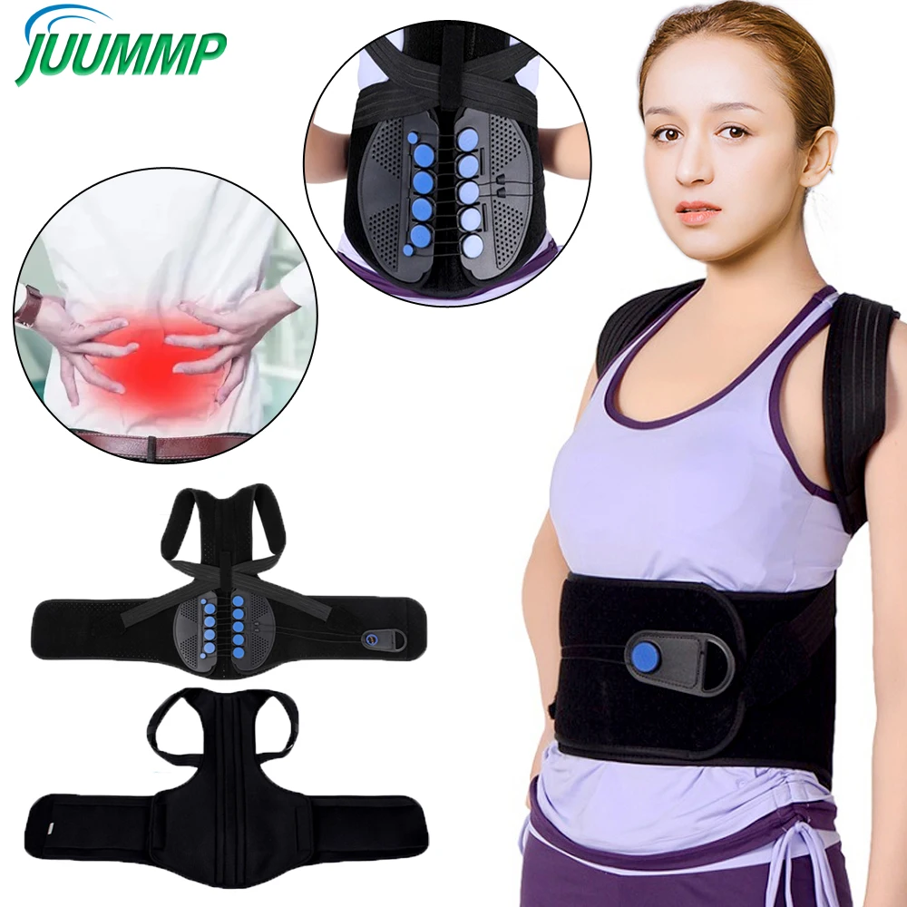 Comfy True fit Posture Corrector Back Shoulder Support Brace Belt for Women  Men Herniated Disc Sciatica Low Upper Back Pain