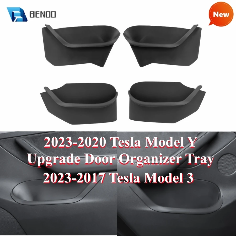 Door Pocket Inserts For Tesla Model Y 2020-2023